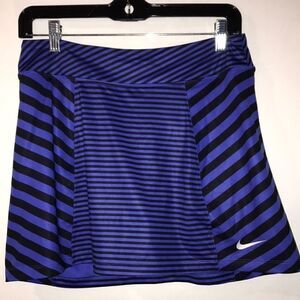 Riccardo Tisci x Nike Women's Black Blue Stripe Dri-Fit Golf Skort Size Small